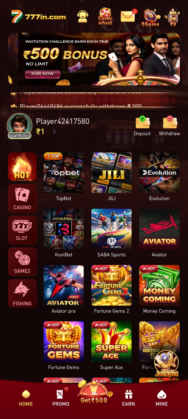 777IN APP